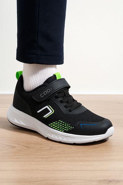 JOJO KIDS Boy's Orthopedic Sole Velcro Sports Shoes, Mesh Running Sneaker