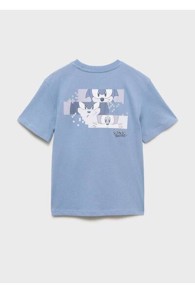 MANGO Kids Sonic kabartmalı tişört