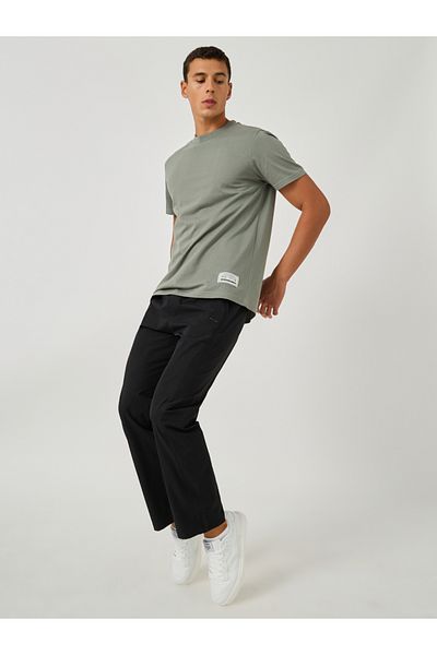 Fort Collins By Styli Solid Drawstring Waist Straight Leg Pants