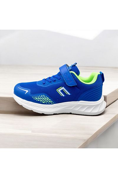 JOJO KIDS Boy's Orthopedic Sole Velcro Sports Shoes, Mesh Running Sneaker