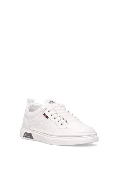 MARCOMEN 152-19039 Pantofi casual pentru bărbați din piele naturală, alb