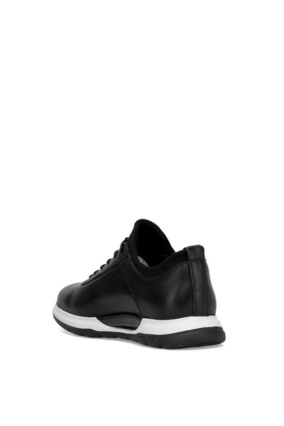 Voyager Y1033 Ανδρικά παπούτσια casual από γνήσιο δέρμα μαύρο