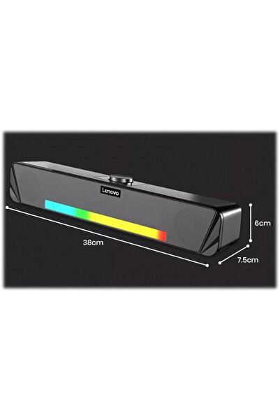 LENOVO Thinkplus Masaüstü Bluetooth Aux Soundbar Hoparlör Rgb Işıklı Ts33-b
