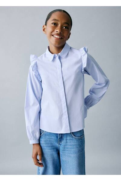 MANGO Kids Volan detaylı gömlek