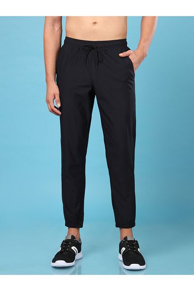 Technosport By Styli Solid Stretch Joggers with Drawstring