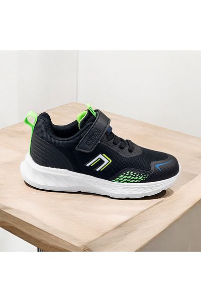 JOJO KIDS Boy's Orthopedic Sole Velcro Sports Shoes, Mesh Running Sneaker