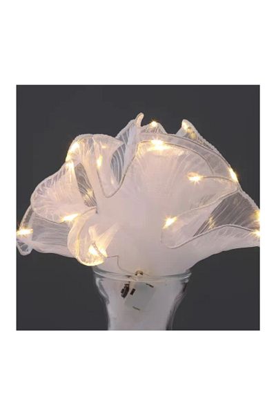 Sosyete shop Ruffled, Pleated, Led Lighted Tulle, Flower Tulle