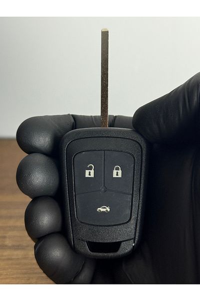 Luxe Aksesuarr Opel Insignia Astra J Chevrolet Cruze 3 Button Sustless Key Control Shell