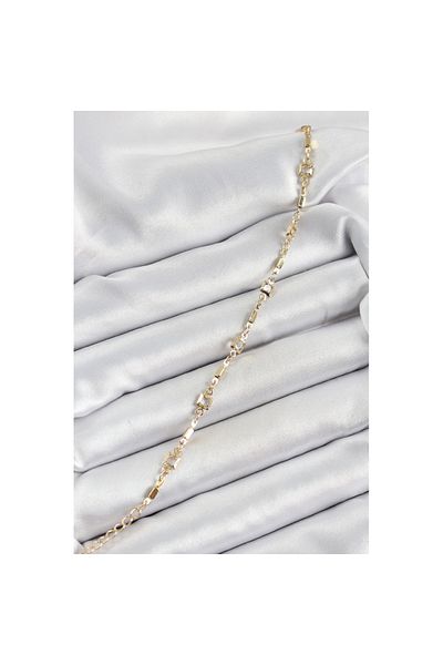 Skygo Brass Gold Color Zircon Stone Women's Bracelet - Tj-Bb7041