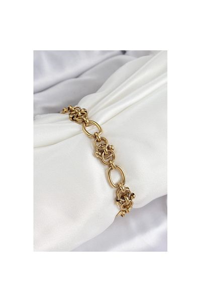 Skygo 316L Steel Gold Color Chain Women's Bracelet - Tj-Bb7075