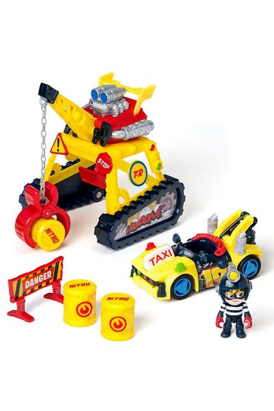 Magic Box Set de joaca T-Racers Turbo Tunning Team-Turbo Crane