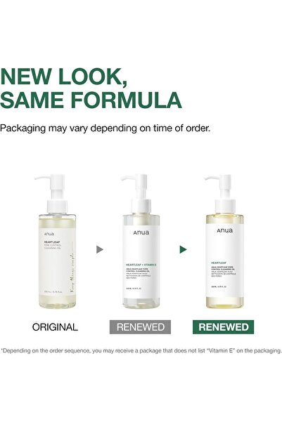 ANUA Heartleaf Pore Control Cleansing Oil, Oil Cleanser for Face, Makeup Blackhead Remover, Double C