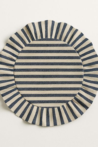 Mirilliahome Linen Striped Frilly Supla – American Service