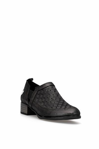Mammamia D25Ya-7360 Women's Genuine Leather Casual Shoes Platinum