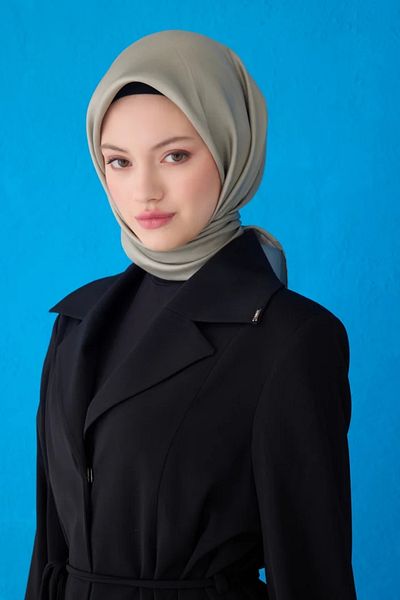 Belli Eșarfă din mătase twill 4129D Culoare uni Nefti-10