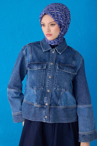 Belli Μεταξωτό μαντίλι Twill 4118D Γεωμετρικό σχέδιο Πολύχρωμο 1