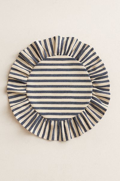 Mirilliahome Linen Striped Frilly Supla – American Service