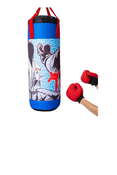hn sport Çocuk Boks Torbası ve Boks Eldiveni Boks Seti 60X20