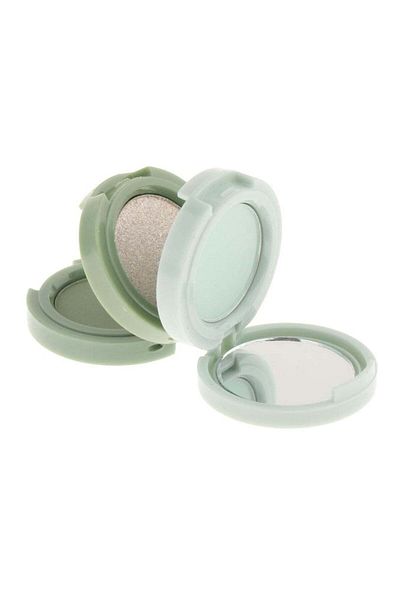 huitich 3 in 1 Shimmer Bronzer and Pressed Powder Palette Green