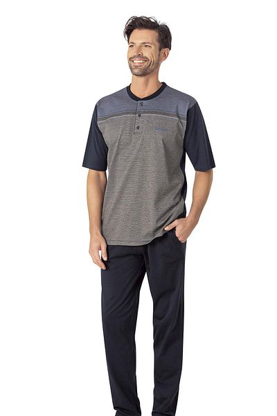 Pierre Cardin 100% Cotton 3-Piece Jacquard Men's Pajama Suit, Shipped in Box