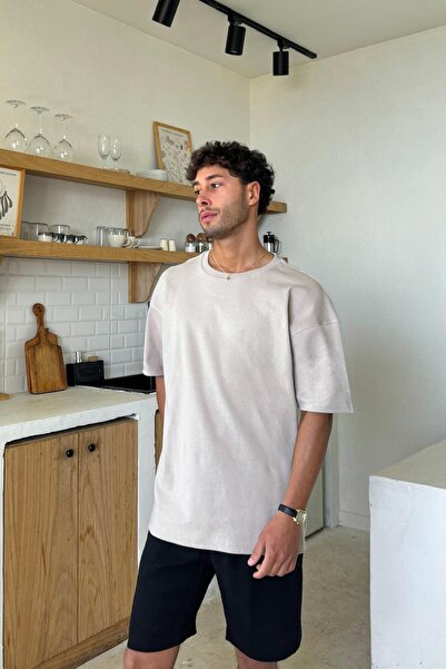 Flaw Wear Μπλουζάκι Milky Coffee Basic oversized Mink