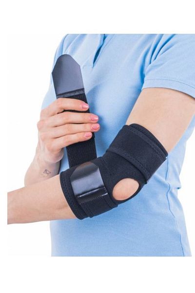 OEM Elbow brace with elastic support Triasport Elbisport Aktiv, SRT245, Universal size, Black