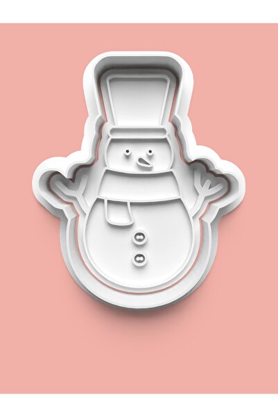 AKTASTORE قالب بسكويت رجل الثلج وقالب عجينة السكر