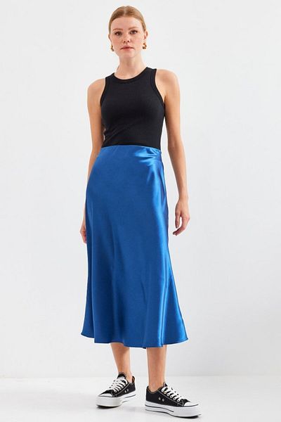 D&M Life Collection 15806 Satin Skirt - Saks - 42