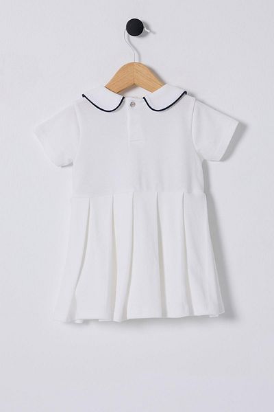 U.S. Polo Assn. U.S.Polo Assn. Baby Girl Short Pinture Dress, 100% Cotton / 100% Cotton