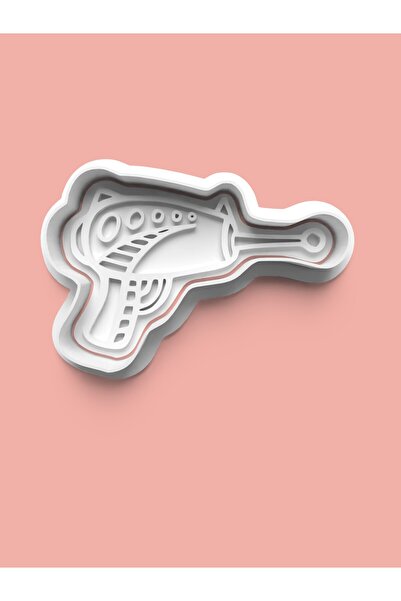 AKTASTORE قالب بندقية شعاعي ذو طابع فضائي لقوالب البسكويت وقوالب عجينة السكر