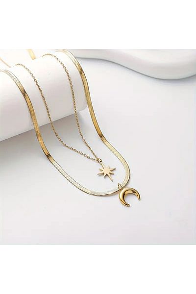 Ayzen Sun and Moon Necklace