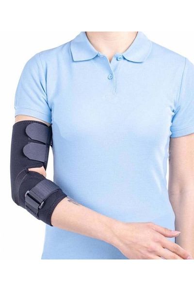 OEM Triamed Elbi Premium Plus Bilateral Elbow Brace for Epicondylitis, SRT216, Black, 6