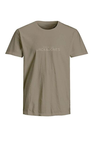 Jack & Jones J&J T-Shirt Men Logo Printed T-Shirt Beige Prm