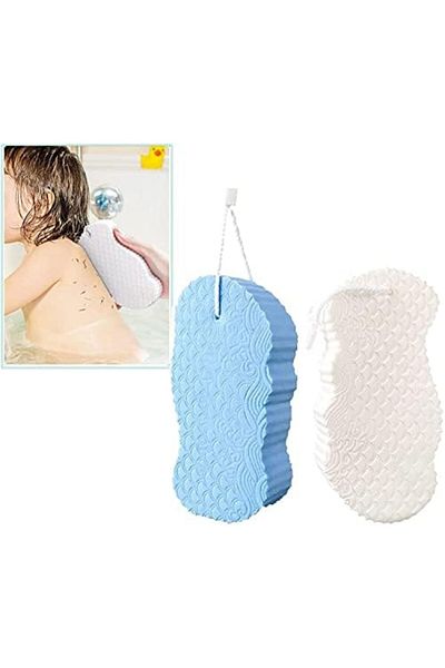 GENERAL Aluchy 2 Pcs Super Soft Exfoliating Bath Sponge - Exfoliating Sponge Shower Brush, Ultra Soft 3D Exf