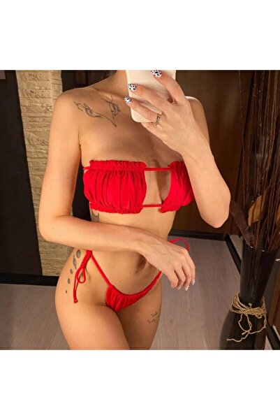 FITINT Women's Strapless Bikini with Removable Padding - Green – FITINT Joy1