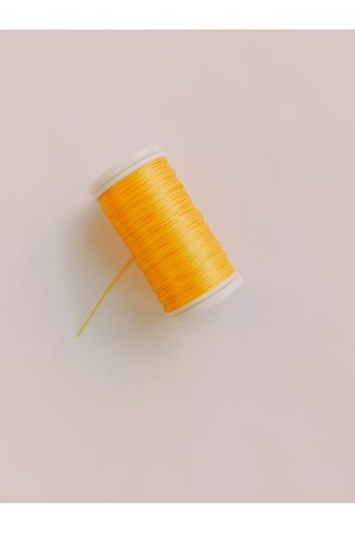 Eskişehir hobi sanat 0,3 mm 50 μέτρα κορδόνι Tasbih Παστέλ Κίτρινο Χρώμα