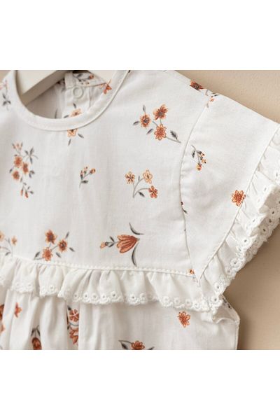 Minimus Newborn Baby Girl Cotton Summer Romper Jumpsuit Set Bandana Bottom Snap Baby Set