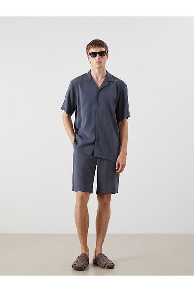LC Waikiki Regular Fit Short Sleeve Dobby Men's Shirt