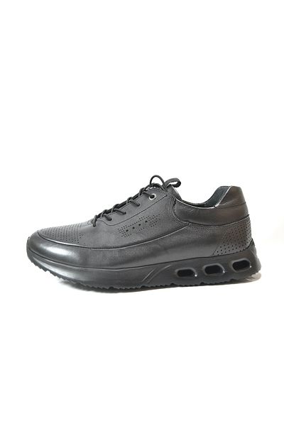 Onlo Ayakkabı Onlo Shoes Gd.1861 Genuine Leather Black Casual Men's Shoes