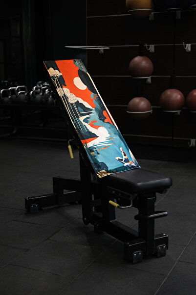 DEMİ BRAVO Özel Tasarım Cepli Pamuk Spor Havlusu - Harmoni