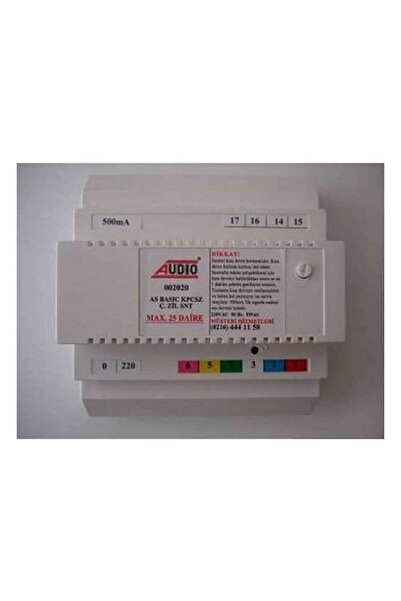 AUDİO AUDIO Kapıcısız Çift Zilli Diafon Santral As-202