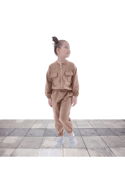 Fox Moda Gabardine Pocket Bottom Top Set, Buy One Size Larger for Ages 3-10