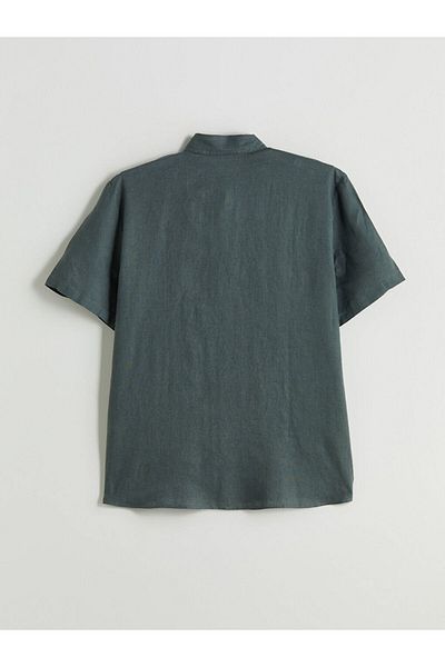 LC Waikiki Regular Fit Short Sleeve Linen Men's Shirt