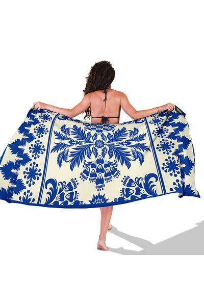 TUA Azura Pattern Satin Pareo