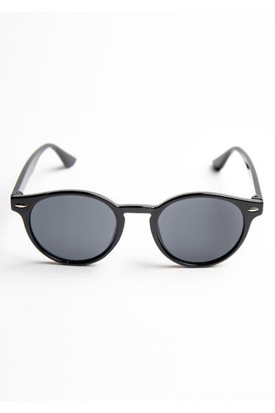 shop نظارات شمسية دائرية بتفاصيل معدنية UV-400 AMR-0040