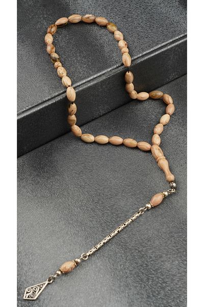 Tesbih-i Hazır Tesbihçilik Wrist-Length Katelin Rosary 925 Sterling Silver Special Design Tassel Rosary
