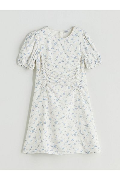 LC Waikiki Crew Neck Floral Girl's Dress