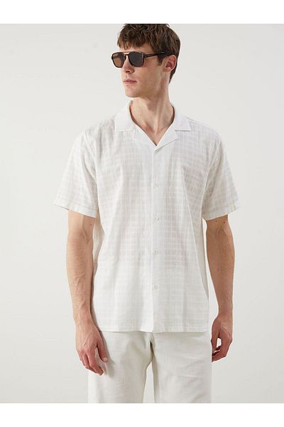 LC Waikiki Regular Fit Resort Collar Short Sleeve Men's Shirt