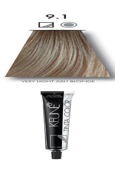 Keune Tinta Hair Dye - No. 9.1 Very Light Ash Blonde