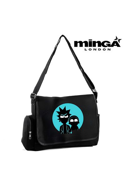 Minga London Geantă neagră pentru adulți cu desene animate -Minga London